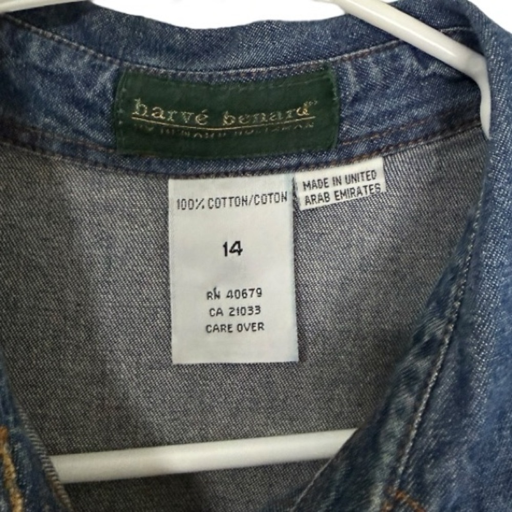 Harve Benard Indigo Denim Button-Front Maxi Dress - Picture 7 of 9